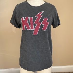 Lucky Brand Kiss Beaded Tee